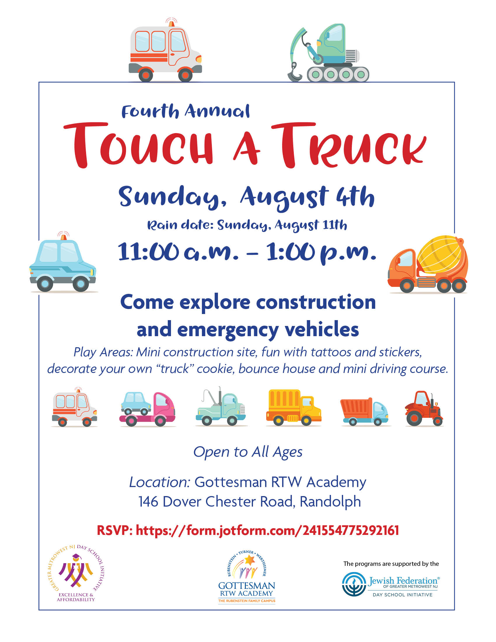 Gottesman RTW Touch a Truck Jewish Federation of Greater Metrowest NJ