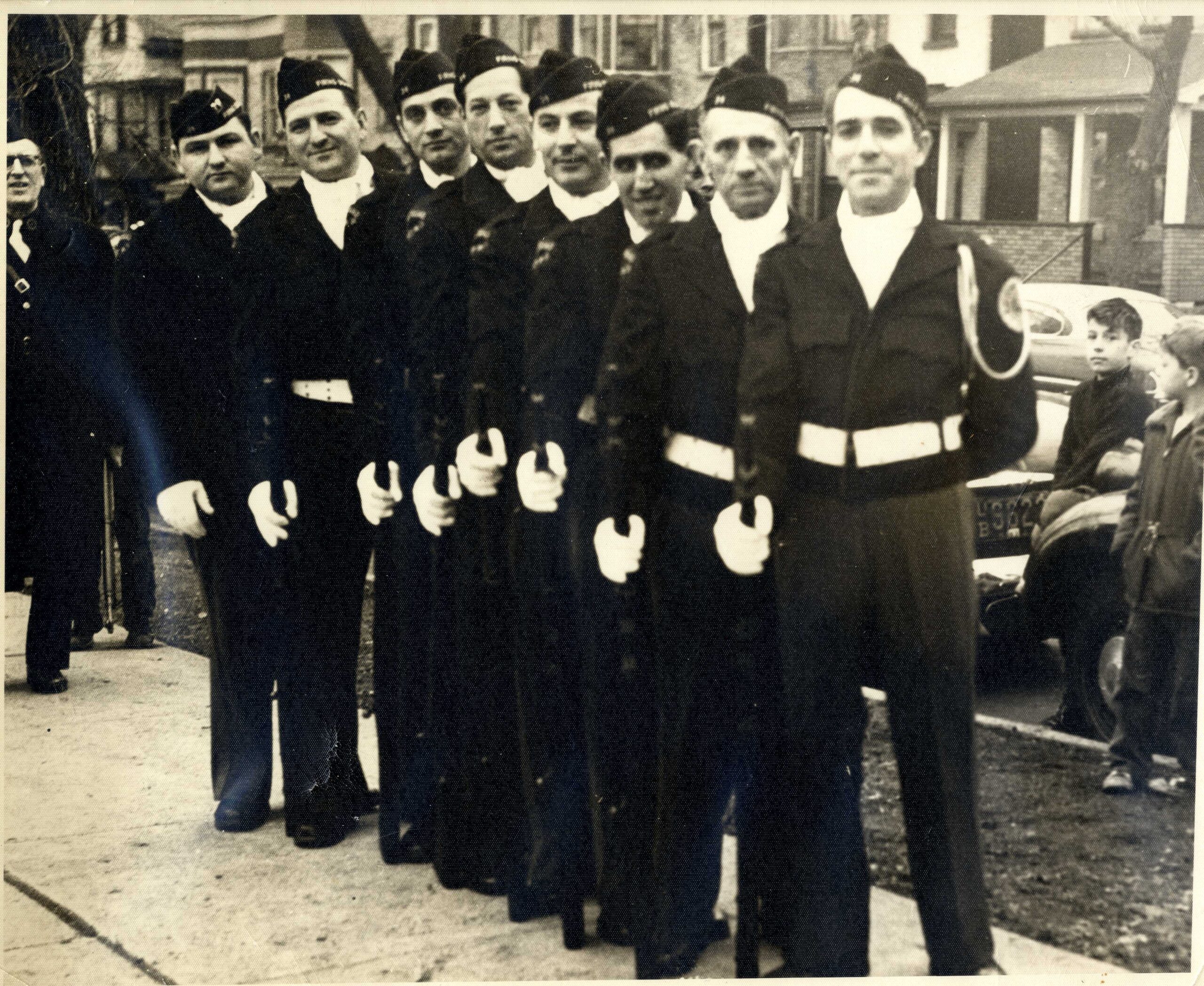 Jewish war veterans in uniform