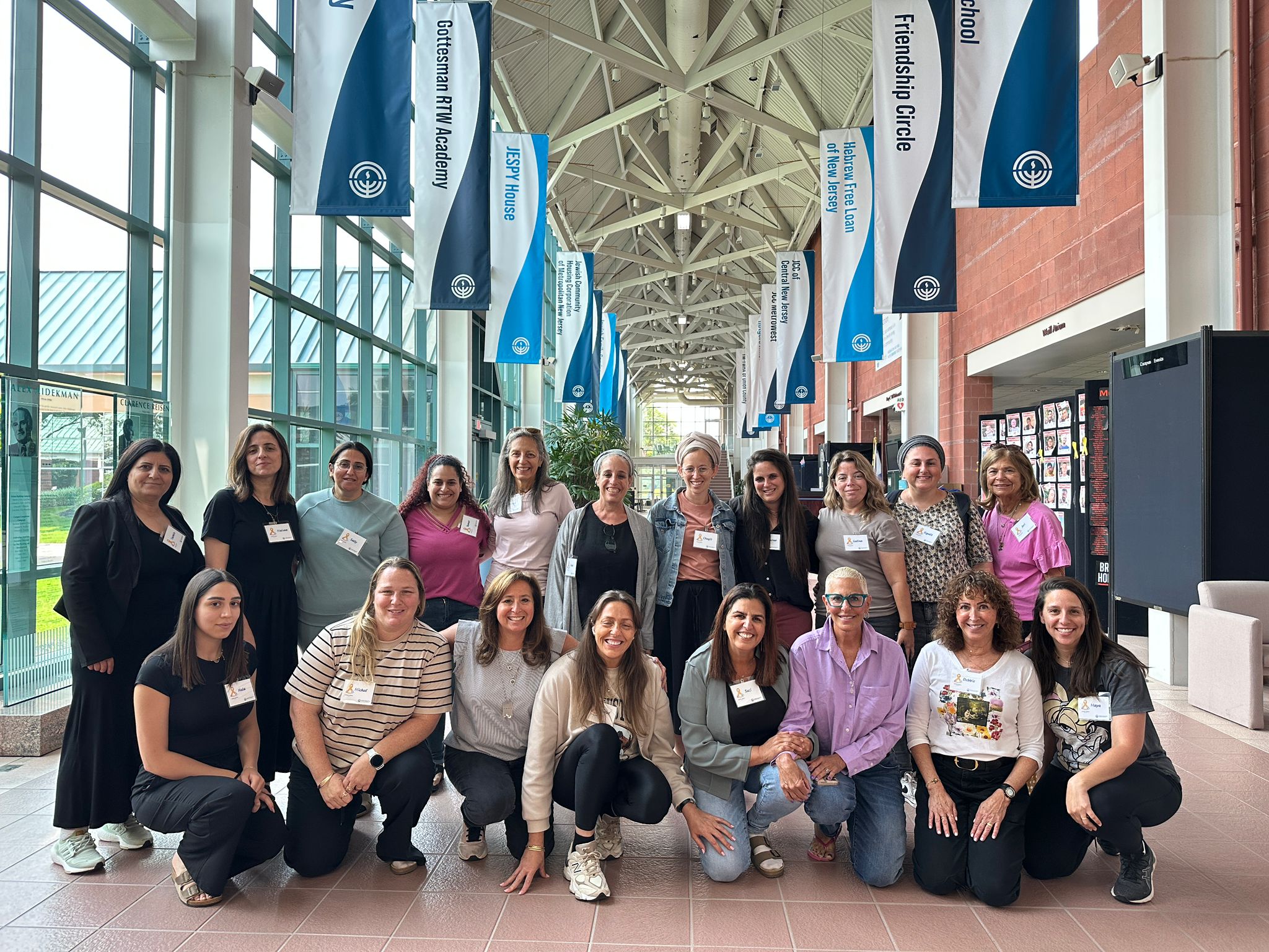 Israeli mental health workers from Nefesh L'Nefesh gather at Jewish Federation of Greater MetroWest NJ for a weeklong therapeutic retreat.