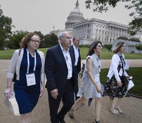 Interim C.E.O., Steve Levy, alongside Greater MetroWest NJ colleagues in D.C. outside of the White House