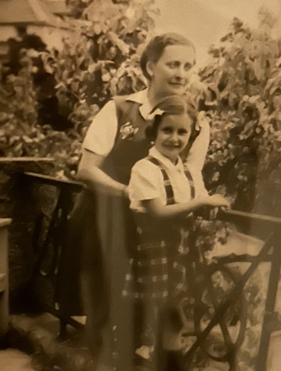 The writer's mother, a young Holocaust survivor, and her mother.