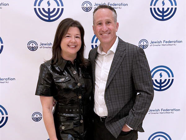 Dorie Eisenstein, President-Elect of Women’s Philanthropy, with her husband at Jewish Federation of Greater MetroWest NJ's Opening Event.