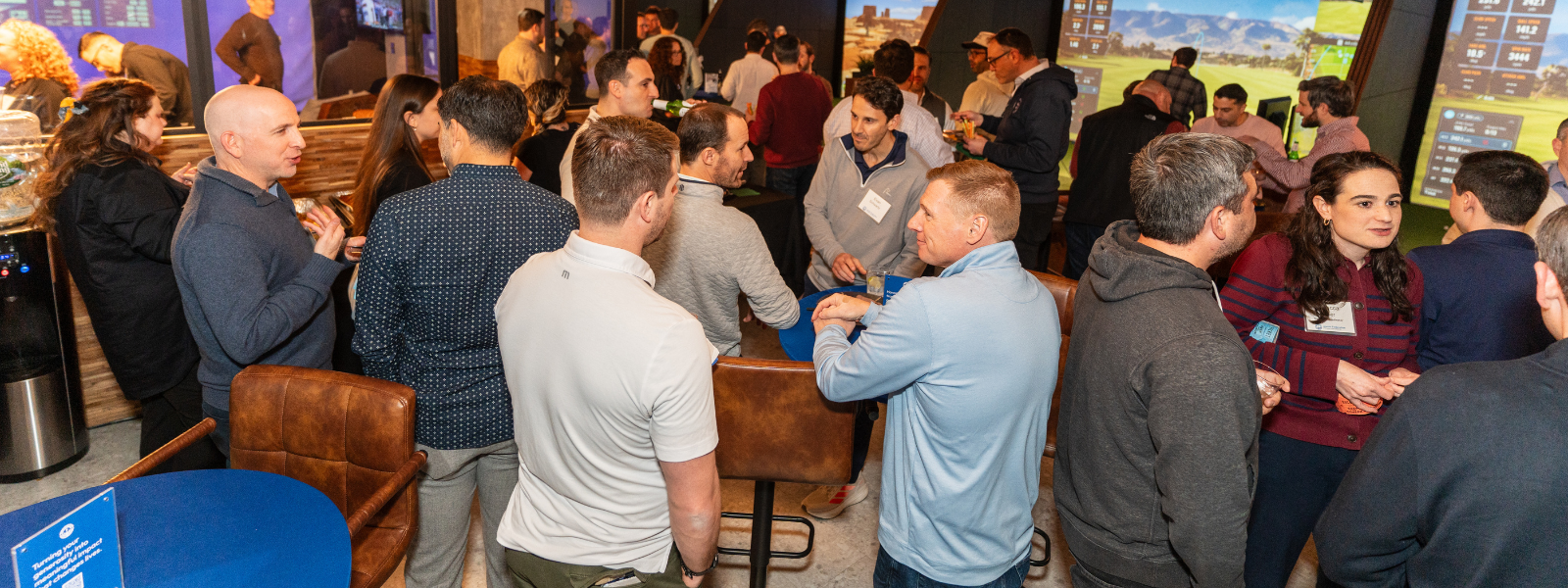 A group of NextGen participants enjoying a night out.