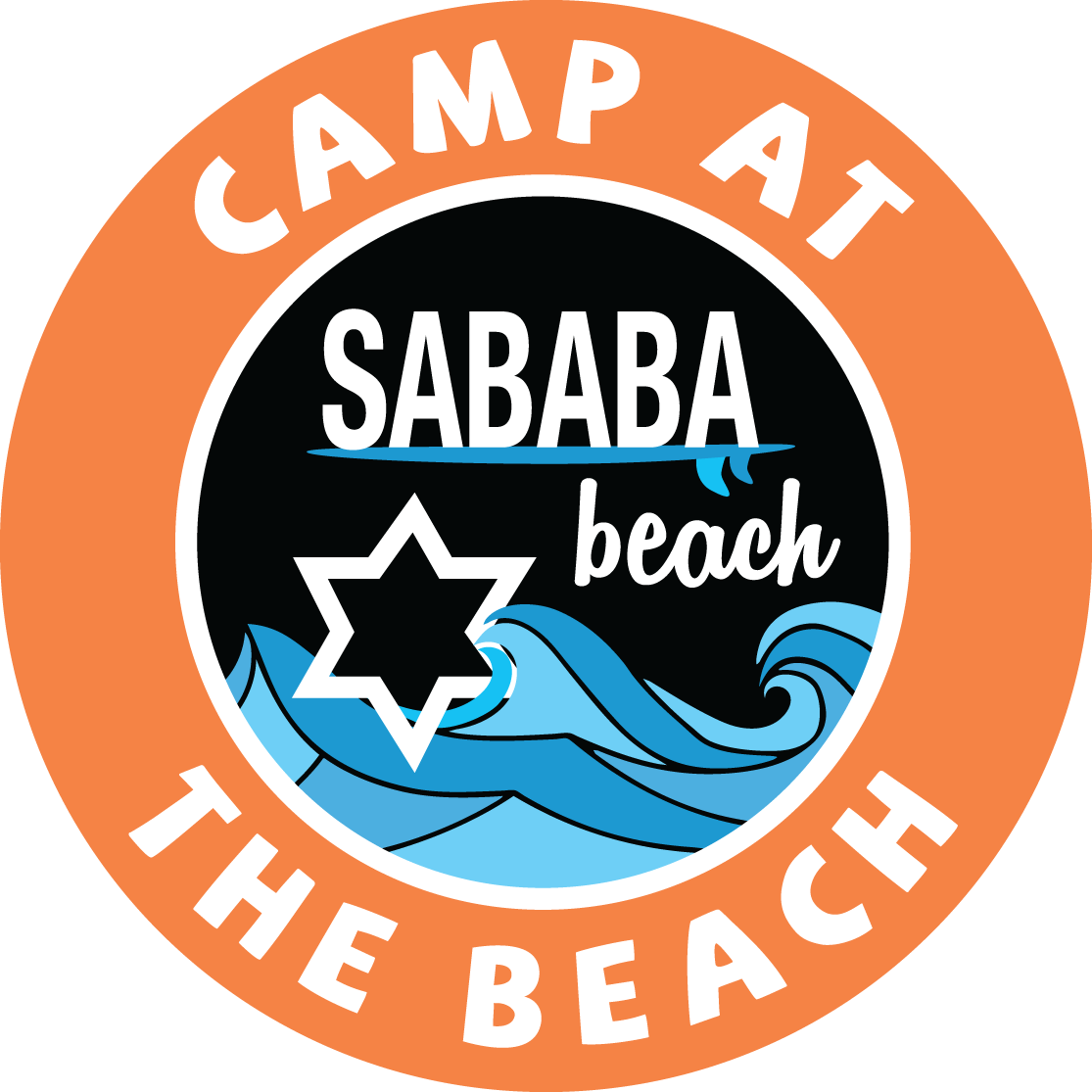Sababa CampAtTheBeach in CIRCLE BLACK _ ORANGE
